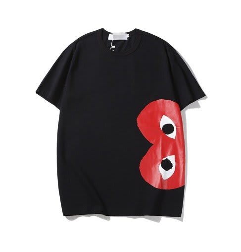 camisa básica corazón rojo de comme des garcons