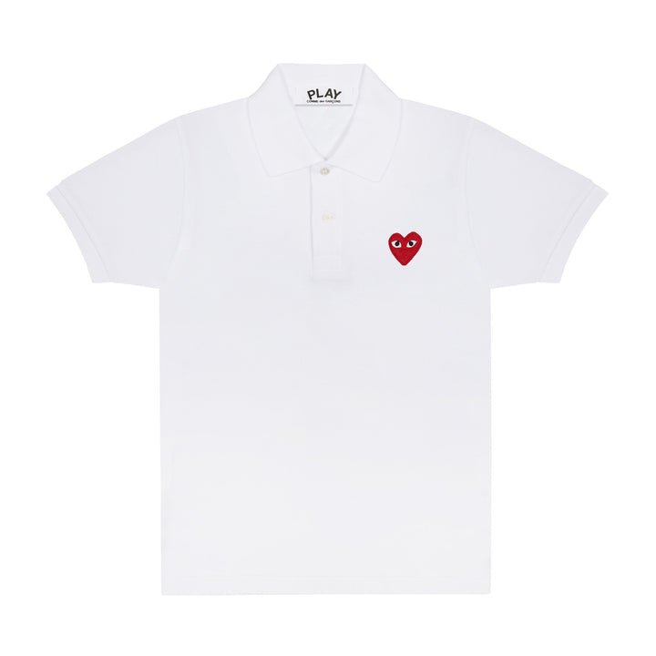 play polo emblema rojo blanco