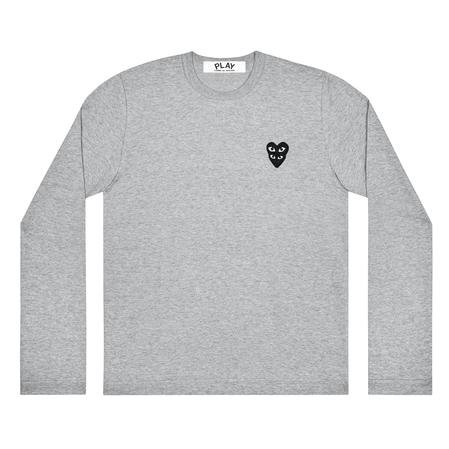 reproducir cdg double eye black heart en gris