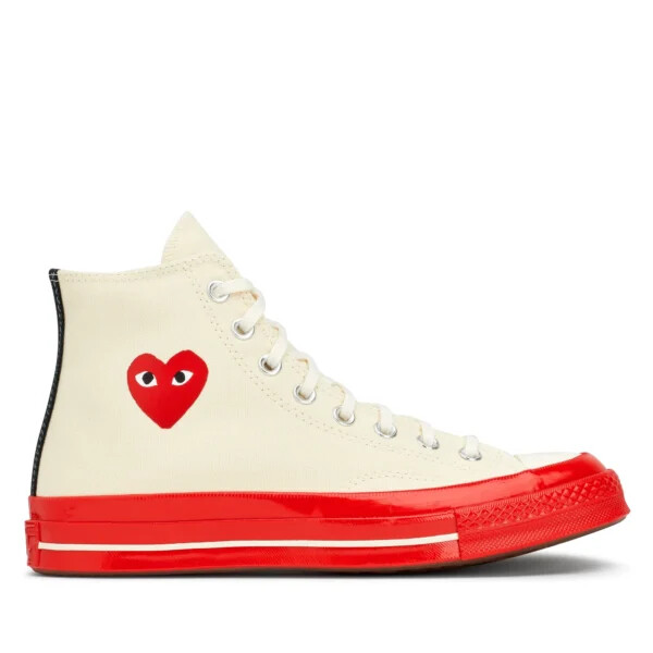 converse suela roja alta blanco
